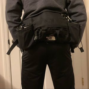 SOLD The North face black fanny waist bag